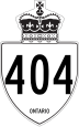 Highway 404 marker