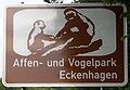 A 4, Unterrichtungstafel Affen- und Vogelpark Eckenhagen