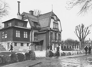 "Villa Lindudden", Gröndalsgårdens huvudbyggnad 1909.