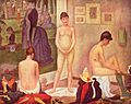 Poseuses (1886-88) af Georges Seurat