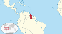 Locatie van Co-operative Republic of Guyana