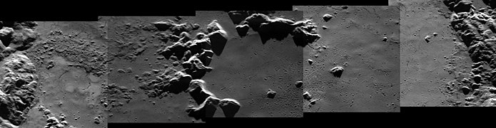 Mosaic of MESSENGER NAC images