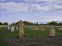 Turkic balbal tomstones, Burana, 6-10th century CE