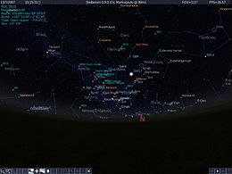 Screenshot di Stellarium