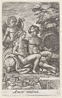 3 : Amour profane, estampe 2/4 de la série Vénus, Rijksmuseum, Amsterdam.