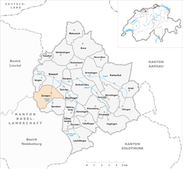 Zunzgen – Mappa