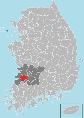 Vị trí của Jeongeup