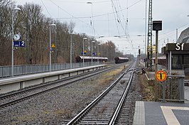 Station Sehnde, kijkend in de richting van Lehrte (2015)