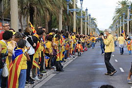 Catalan Way on Colom Avenue, Barcelona