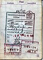 Czechoslovakia: a visa issued in 1988