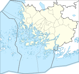 Virttaas läge i Egentliga Finland