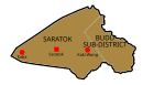 Map of Saratok District, Sarawak 砂拉越州砂拉卓县地图