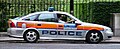 A London Metropolitan Police Vauxhall Vectra.