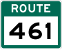 Route 461 marker