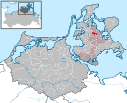 Läget för kommunen Patzig i Landkreis Vorpommern-Rügen