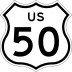 U.S. Route 50 marker