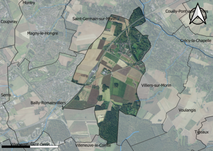 Carte orhophotogrammétrique de la commune.