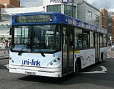 Unilink Caetano Nimbus bodied Dennis Dart SLF at Southampton in September 2008