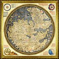 Image 54The Fra Mauro map, a medieval European map, was made around 1450 by the Italian monk Fra Mauro. It is a circular world map drawn on parchment and set in a wooden frame, about two meters in diameter. (from History of cartography)