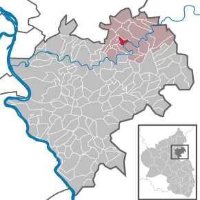 Poziția Geilnau pe harta districtului Rhein-Lahn-Kreis