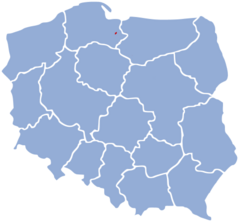 Mapa przebiegu linii kolejowej 732