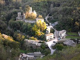 Thorrenc seen from the old railway viaduct