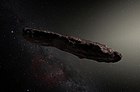 Artist's impression of ʻOumuamua