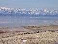 Great Salt Lake i Utah er den største saltsjøen på den vestlige halvkule, og verdens fjerde største