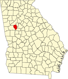 Localisation de Comté de Fayette(Fayette County)