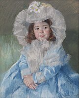 Margot in Blue (1903), pastel, Walters Art Museum