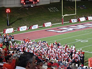 Toward the north end zone