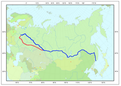 Mapa przebiegu linii kolejowej