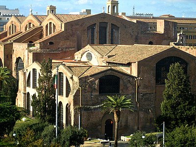 Vista geral da basílica (Termas de Diocleciano)