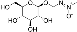 Chemical structure of cycasin