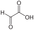 Strukturformel von Glyoxylsäure