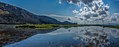 Panoramic view of Prokopos Lagoon.