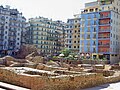 The colourful Navarinou Square in the city center