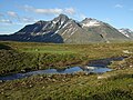 Planina Pierikpakte iznad rijeke Rapaätno (NP Sarek)