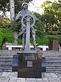 Statue in Monaco-Ville: Albert I. als Seefahrer