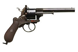 Belgian-made Lefaucheux revolver, c. 1860-1865