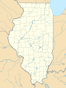 Map showing the location of Lincoln Trail State Park