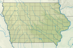 Voir sur la carte topographique de l'Iowa