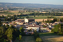 Skyline of Villeneuve-la-Comptal