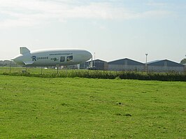 Luchtschip, 30 augustus 2008, op voormalig Vliegkamp Valkenburg