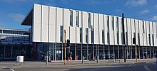 Karori Library showing the building from across the street