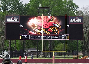 Malone Stadium scoreboard, August 2013