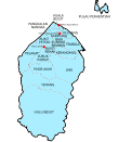 Map of Besut District, Terengganu 登嘉楼州勿述县地图