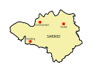 Map of Sarikei District, Sarawak 砂拉越州泗里街县地图