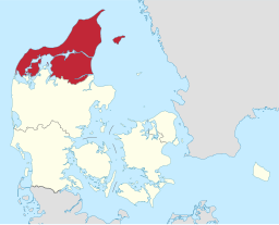 Regionens läge i Danmark