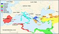 Roman Republic (509-27 BC), Ancient Carthage (814-146 BC), Antigonid dynasty of Macedonia (294-288/ 277-274/ 272-168 BC), Seleucid Empire (312-63 BC) and Ptolemaic Kingdom (305-30 BC) in 218 BC.